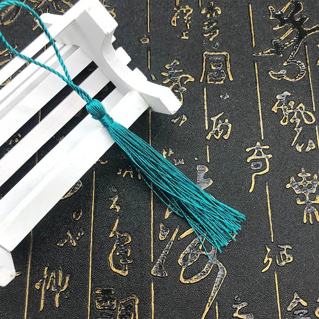 35 Stück Farbgemisch Lesezeichen Quasten - 13 cm Mini Quasten mit Schlaufen für DIY Bastel- und Schmuckherstellungszubehör