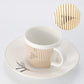 Kreative dynamische Spiegelreflexbecher Leopard anamorpher Zebra-Becher Luycho Kaffee Tee Becher Set mit Untersetzer 90ml-225ml