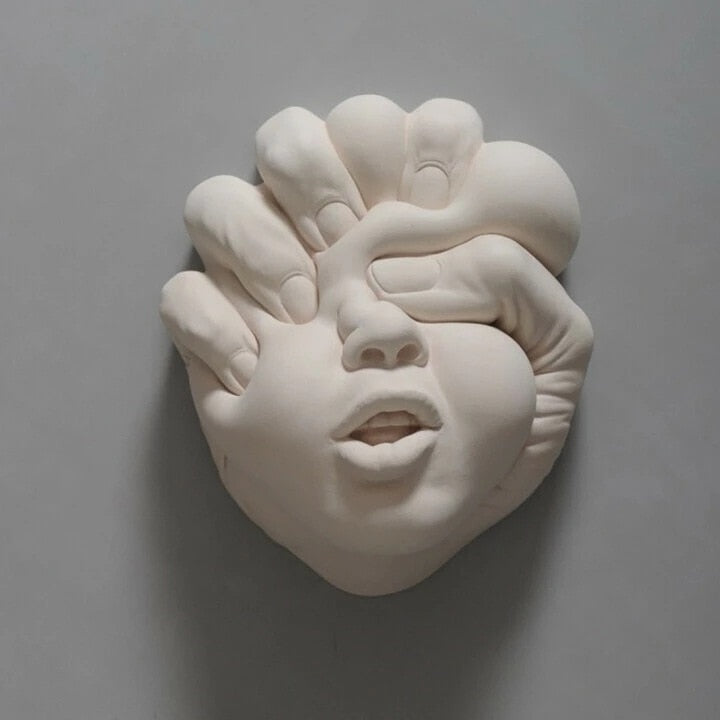 Ästhetische Wandhängeskulptur Kreatives Gesicht