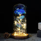 Frendorf | Ewige Rose in Glasdome | Handverlesen, LED-beleuchtet & Ideal für romantische Geschenke und Wohnkultur