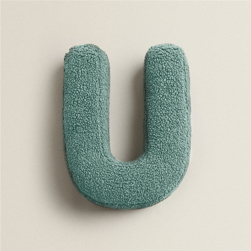 Alphabet Letter Fleece Kissen