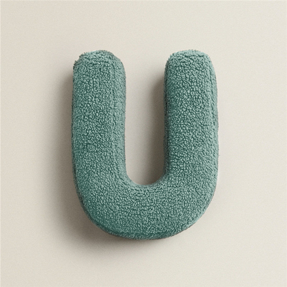 Alphabet Letter Fleece Kissen