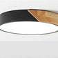 Frendorf | Design Zirkular LED Deckenleuchte aus Holz und Eisen für elegante Beleuchtung