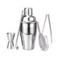 Frendorf | Cocktail Shaker Set Silber Barkeeper - Professionelles Edelstahl Barwerkzeug Set mit Zubehör zum Mixen von Getränken zu Hause oder in der Bar - 750ml Kapazität