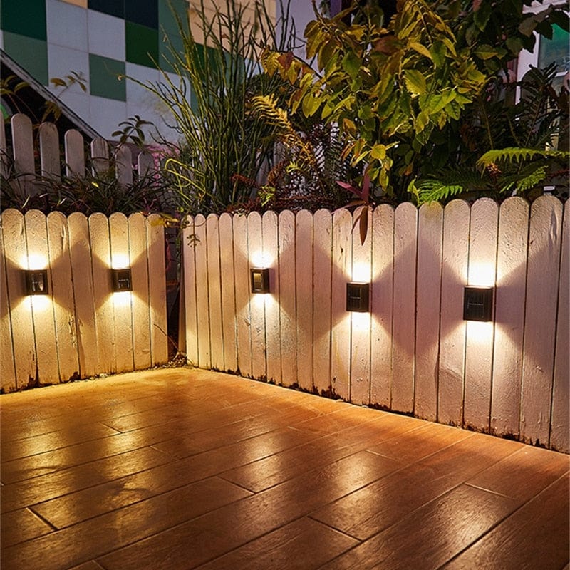 Frendorf | SolarBright LED-Terrassen-Wandleuchte | Solarbetrieben | Außenbeleuchtung | Wetterfest | Modernes Design