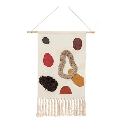 Macrame Hängender Baumwollteppich