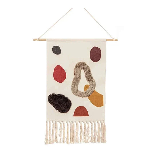 Macrame Hängender Baumwollteppich