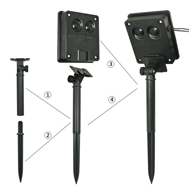 Florale Garten Mehrfarbige Solarbetriebene LED Streifen