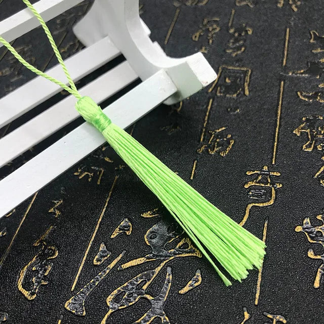 35 Stück Farbgemisch Lesezeichen Quasten - 13 cm Mini Quasten mit Schlaufen für DIY Bastel- und Schmuckherstellungszubehör