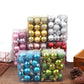 Frendorf | 3 Texturen 24 Stück Weihnachtsbaum Kugeln