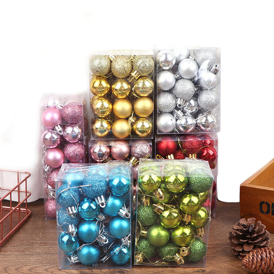 Frendorf | 3 Texturen 24 Stück Weihnachtsbaum Kugeln