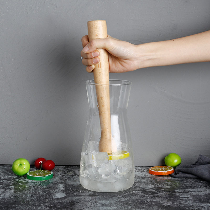 Frendorf | Bar Cocktail Shaker Set - Mint Muddler Wood, Wine Mixing Stick, Cocktail Muddler und Ice Crusher Hammer - Essentielle Barkeeper-Werkzeuge zum Mischen, Muddlen und Zerkleinern - Perfekte Barware für den Heim- oder professionellen Gebrauch