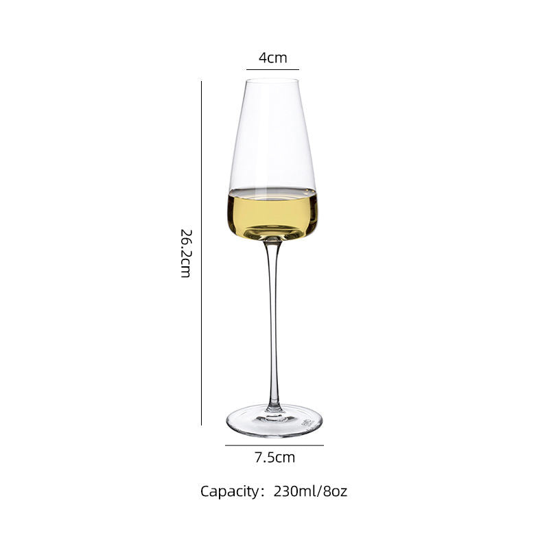 Frendorf | 230ml bleifreies Kristall Dimple Champagnerglas