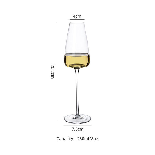 Frendorf | 230ml bleifreies Kristall Dimple Champagnerglas