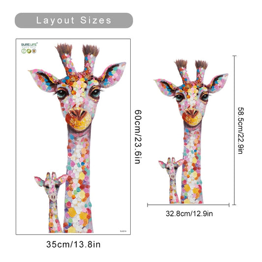 Frendorf | Coole Giraffenfamilie Wandaufkleber