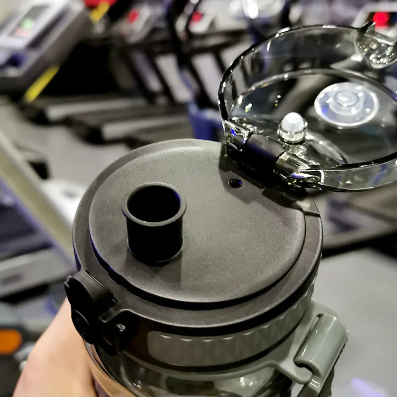UZSPACE Sport-Wasserflaschen, BPA-frei, tragbar, sturzsicher, auslaufsicher, großes Fassungsvermögen, Fitness-Wasserkocher, Tritan-Kunststoff-Trinkflasche