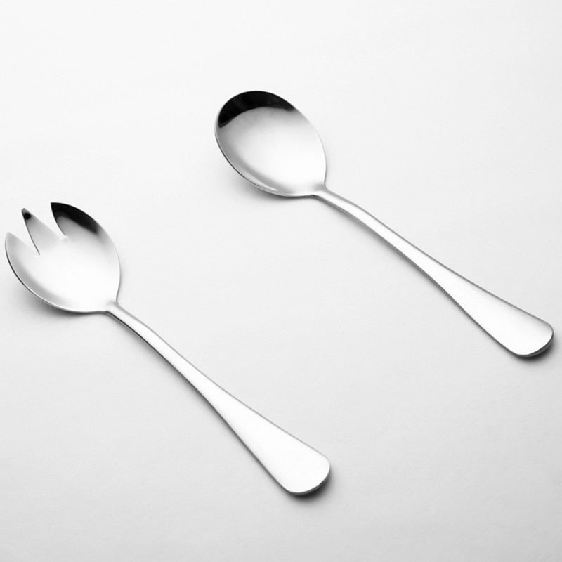 Moderne Salatbesteck- und Servierutensilien-Set