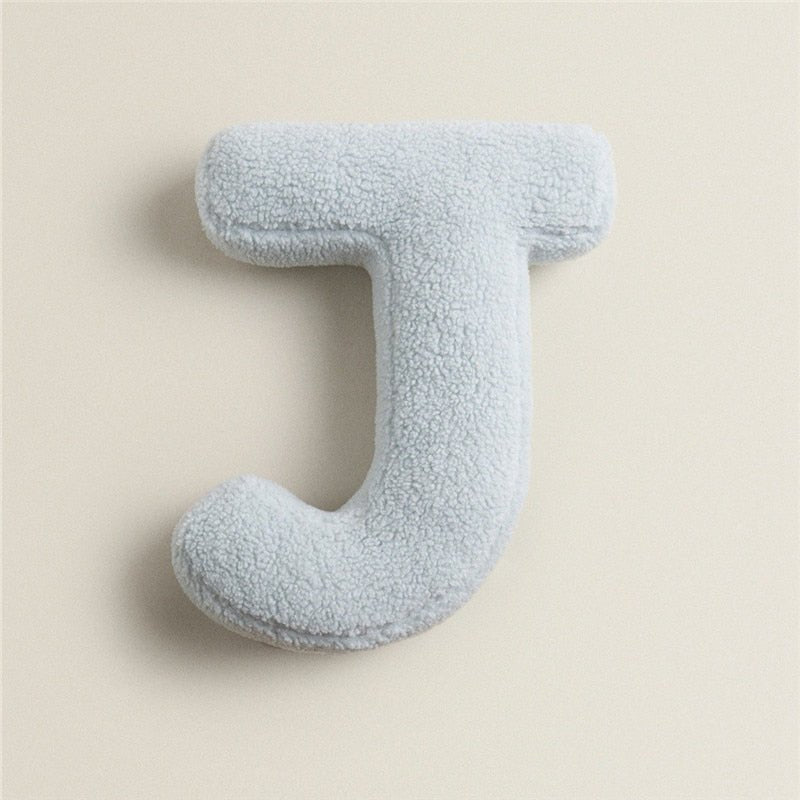 PlushLetter Kissen - Weiches Buchstaben-Kissen für Schlafzimmer und Kinderzimmer