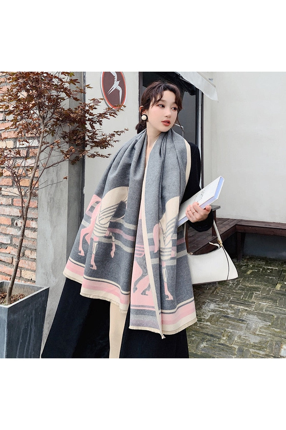 Herbstdekoration Cashmere Luxus Schals
