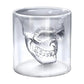 Frendorf | Handgefertigtes doppelwandiges Totenkopfglas - 250ml Halloween-Party-Geschirr, amerikanischer Stil