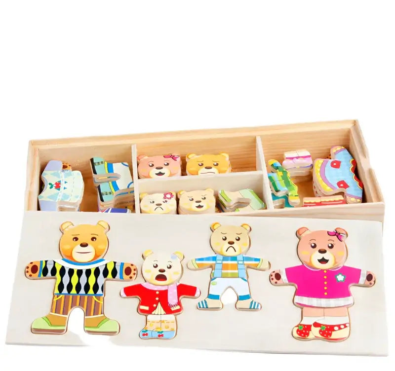 Frendorf | Bildungs-Tierpuzzle-Set – Für kreatives und lehrreiches Ankleiden