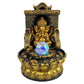 Atemberaubende Ganesha-Statue mit LED-Innen-Wasserquelle