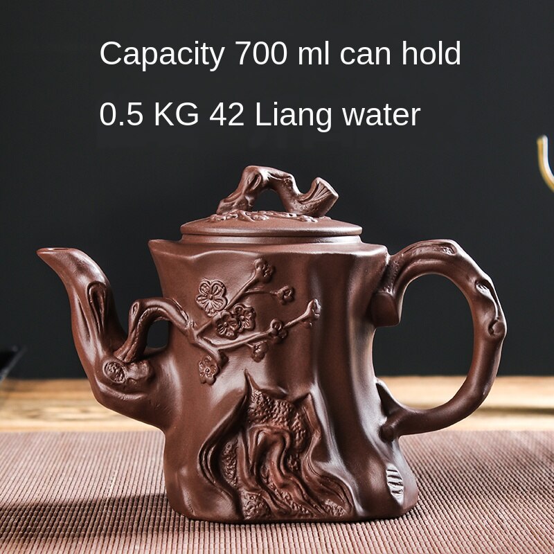 Große Kapazität Haushalt Handgemachte Lila Sand Teekanne Chinesische Teegeschirr Yixing Zisha Zhu Ton Ball Filter Blase Teekanne Mond Topf