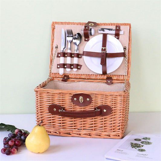 Frendorf | Boxdeckel-Set Mini Für Günstige Ratan Kleine Geflochtene Körbe 4 Leer Modern Benutzerdefinierter Rattan Holzkorb Geflochtener Runder Korb Picknick