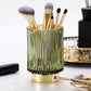 Elise Gold Foil Glas Makeup Halter & Organizer
