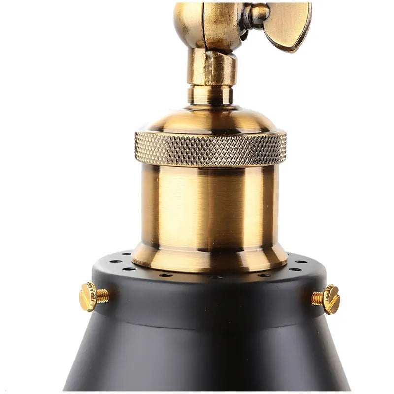 Frendorf | Amerikanische Retro Loft Industrielle Eisen Klapp Wandlampe – Moderne Nachttisch-, Studien-, Flur- und Büroleuchten, E27 Sockel, Keine Glühbirne Enthalten