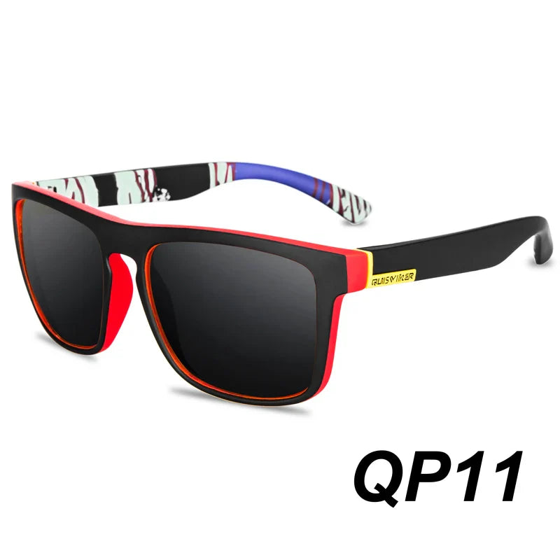 QUISVIKER Polarisierte Sport-Sonnenbrille für Männer und Frauen – Ideal zum Angeln, Camping, Wandern und Autofahren – UV-Schutzbrille