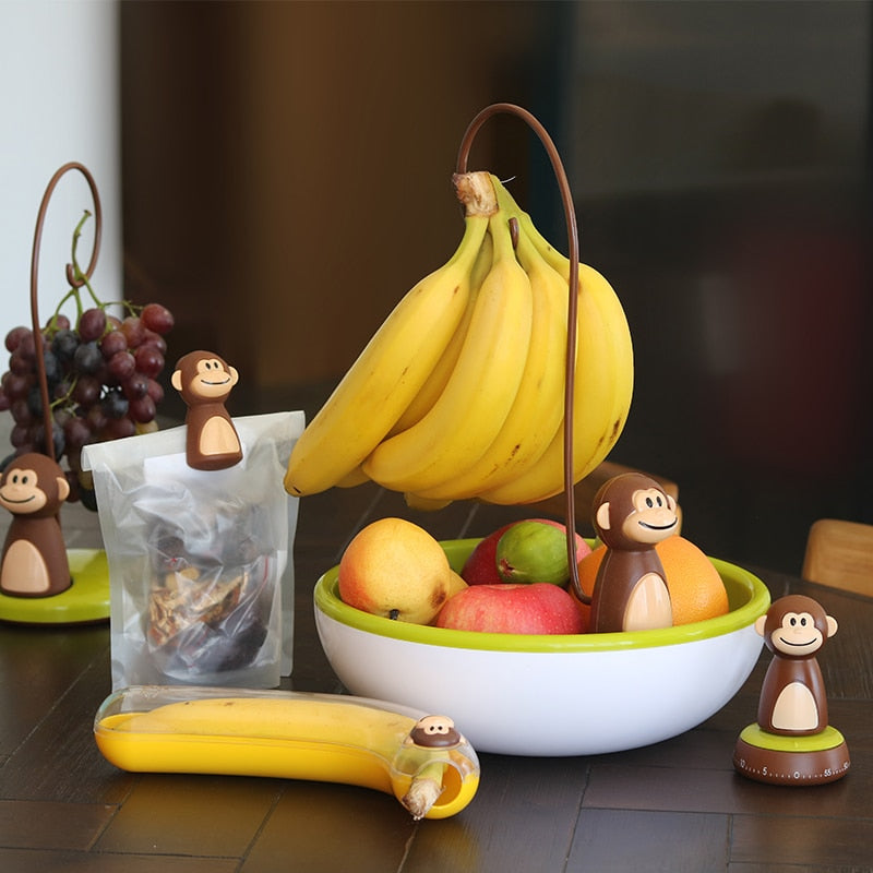 Monkey Shape Küche Banane Hänger Stand