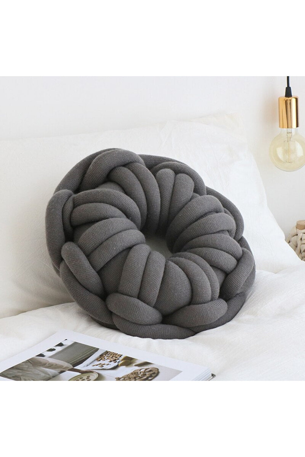 Chunky Garn Knoten Kissen