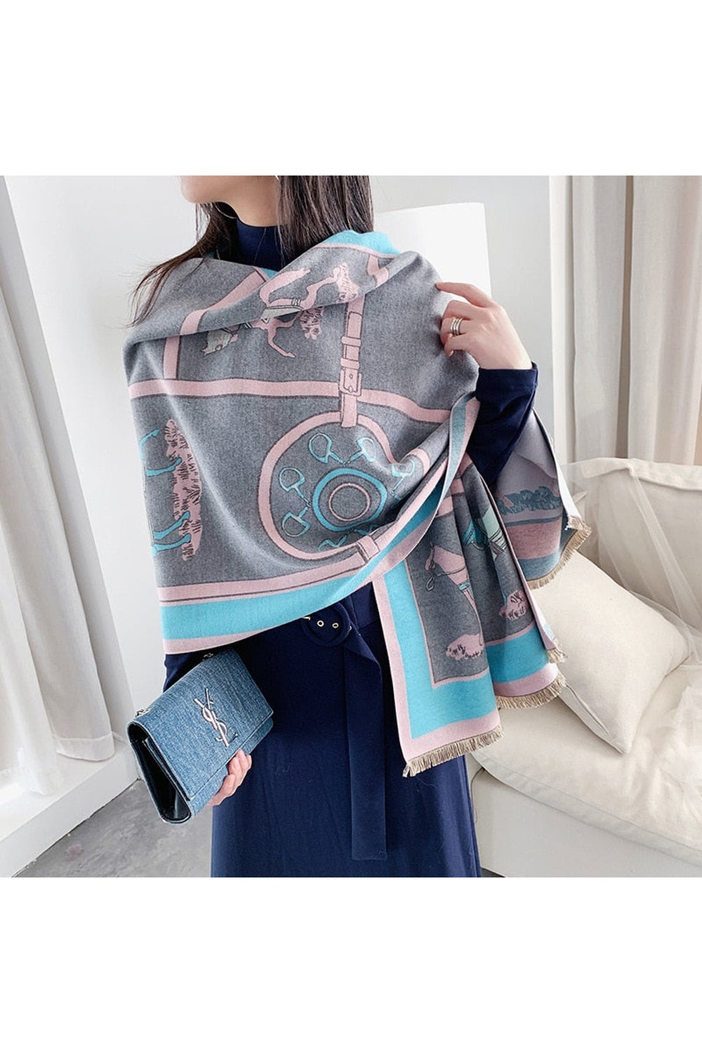 Herbstdekoration Cashmere Luxus Schals