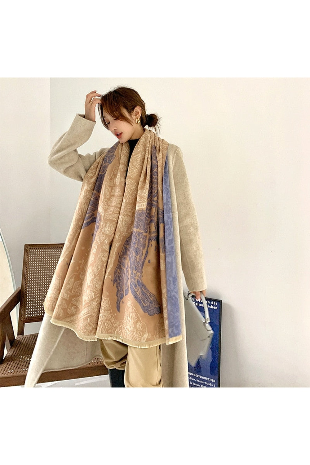 Herbstdekoration Cashmere Luxus Schals