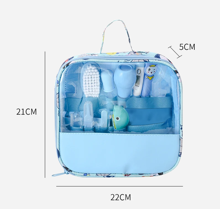 Frendorf | Baby Pflege Set mit Thermometer, Bürste und Nagelknipse