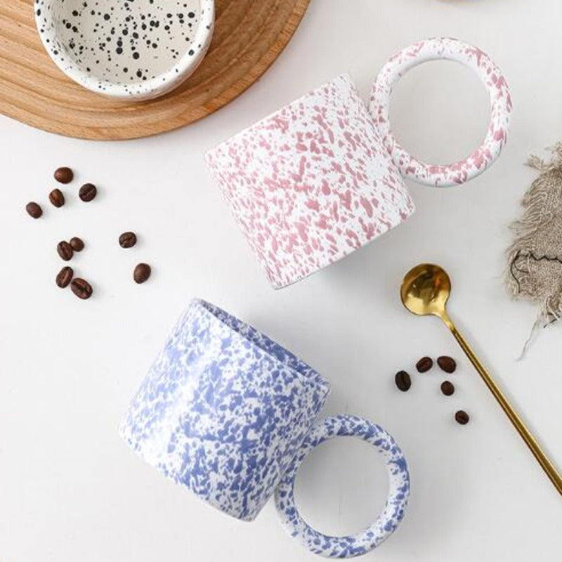 RUNDE HANDGRIFFTASSE - BLAU INK