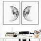 Frendorf | LunaNova Wandbild | Mondphasen Leinwand | Stilvolle Wanddekoration | Astronomisches Kunstwerk