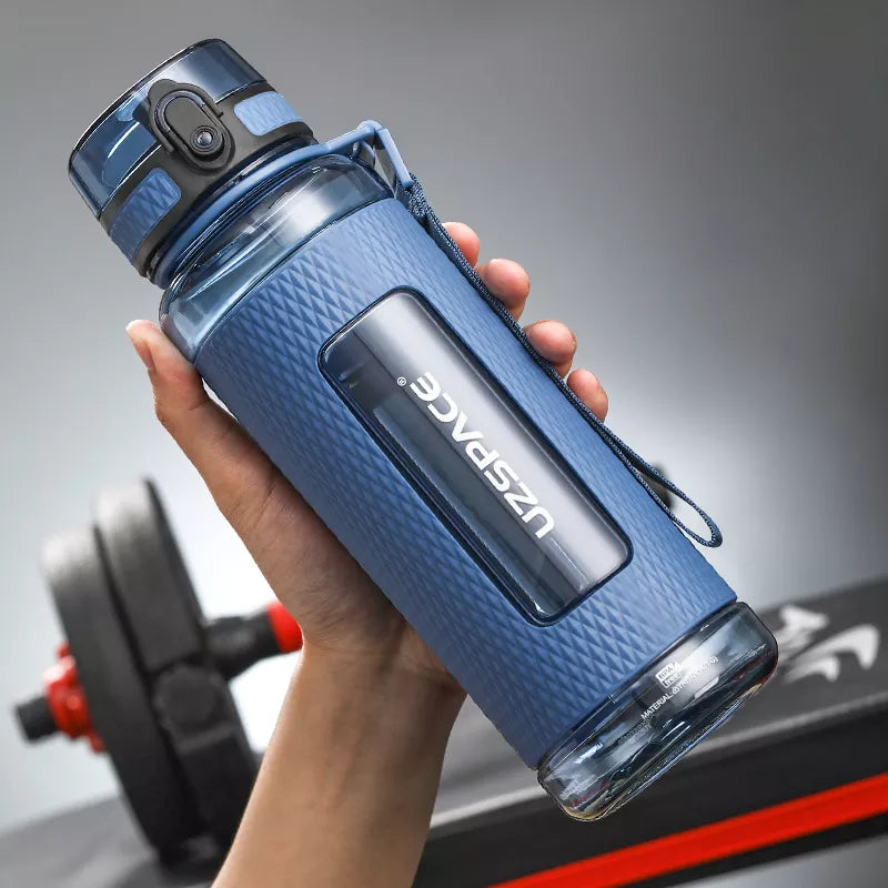UZSPACE Sport-Wasserflaschen, BPA-frei, tragbar, sturzsicher, auslaufsicher, großes Fassungsvermögen, Fitness-Wasserkocher, Tritan-Kunststoff-Trinkflasche