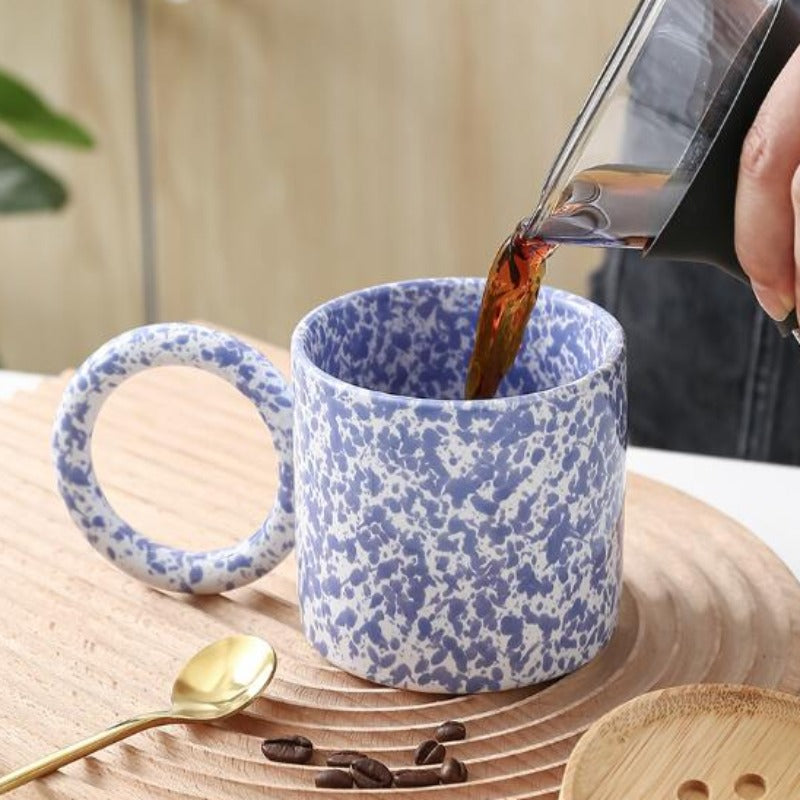 RUNDE HANDGRIFFTASSE - BLAU INK