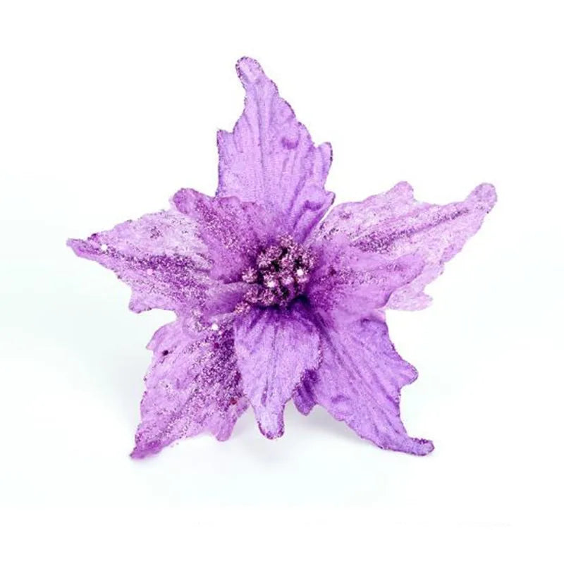 Frendorf | 5pcs Lila Blumen Weihnachtsbaum Girlande