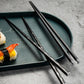 DineLux – Luxuriöses Essstäbchen-Set mit Raffinierten Designs (5 Paar)