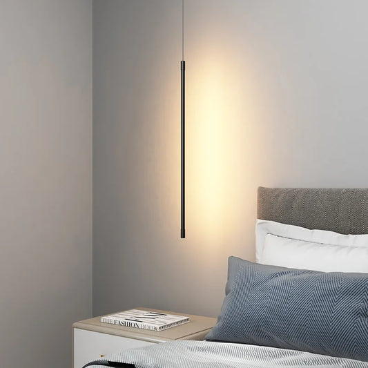 Nordic LED Pendelleuchte: Minimalistisches Design mit kreativen Linien, perfekt für das Schlafzimmer, Essbereich