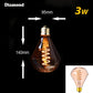 Dimmable Vintage LED-Birne (3W, E27-Basis) - Goldspiral-Glühfaden für Kronleuchter & dekorative Beleuchtung