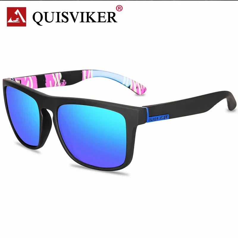QUISVIKER Polarisierte Sport-Sonnenbrille für Männer und Frauen – Ideal zum Angeln, Camping, Wandern und Autofahren – UV-Schutzbrille