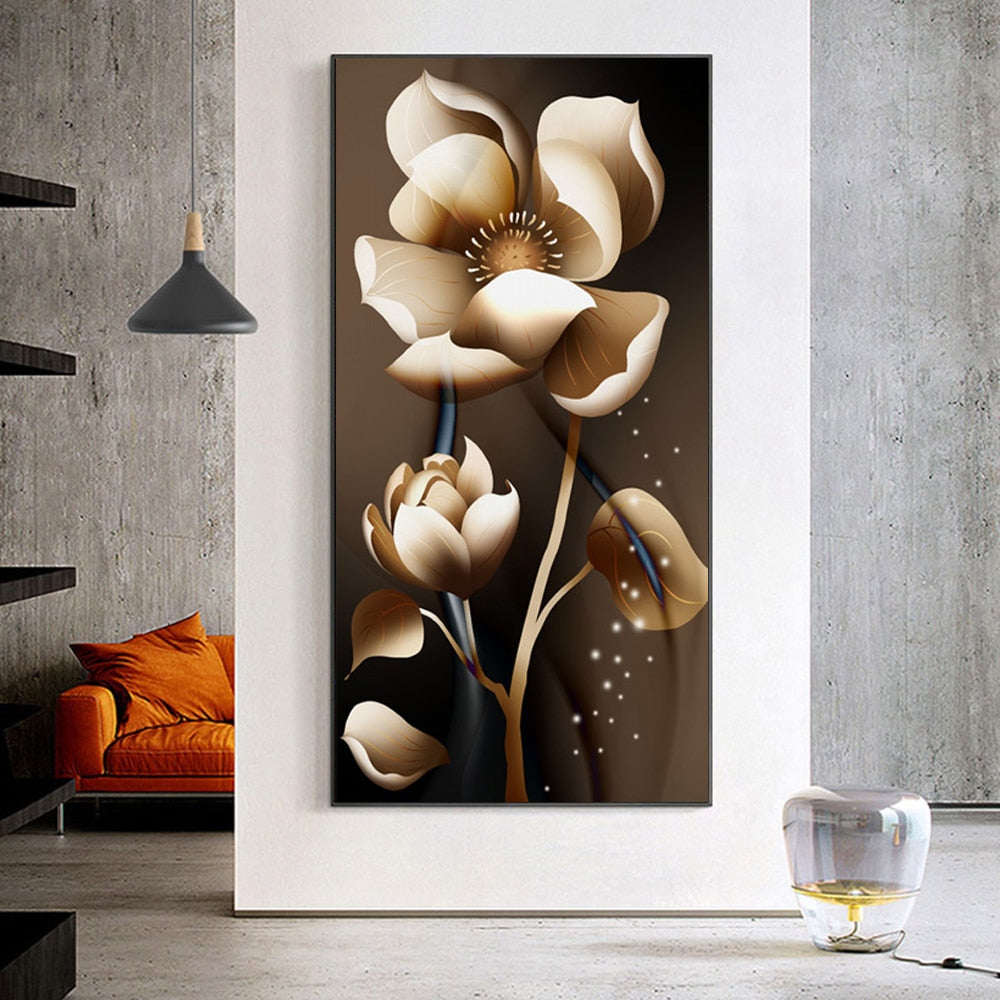 Nordic Abstrakte Blumenmalereien