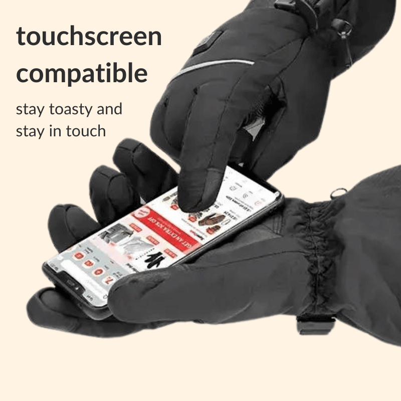 Frendorf | beheizte Handschuhe | wasserabweisend, touchscreen-kompatibel und ideal für Outdoor-Winteraktivitäten