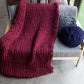 Schwere Strickdecke
