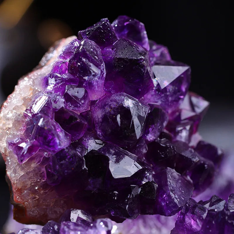 Frendorf | AetherStone Amethyst Edelstein | Natürlicher Kristall | Positive Energie | Perfekte Deko