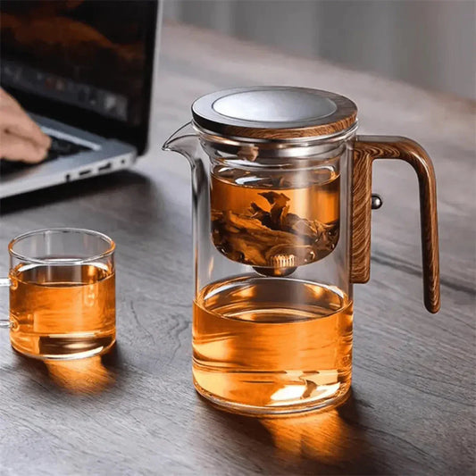 Frendorf | Elegante Glas-Teekanne mit Sieb